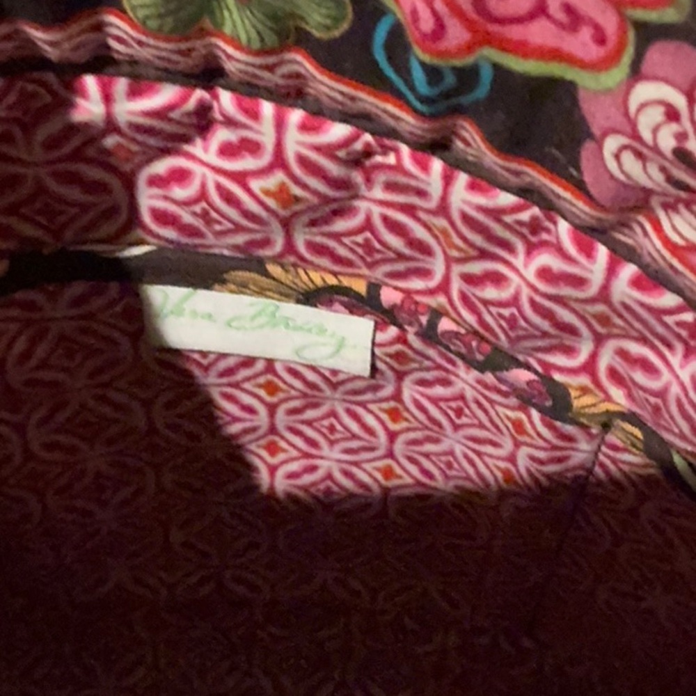 Vera Bradley Pink and Brown Floral Tote Bag - Picture 2 of 7